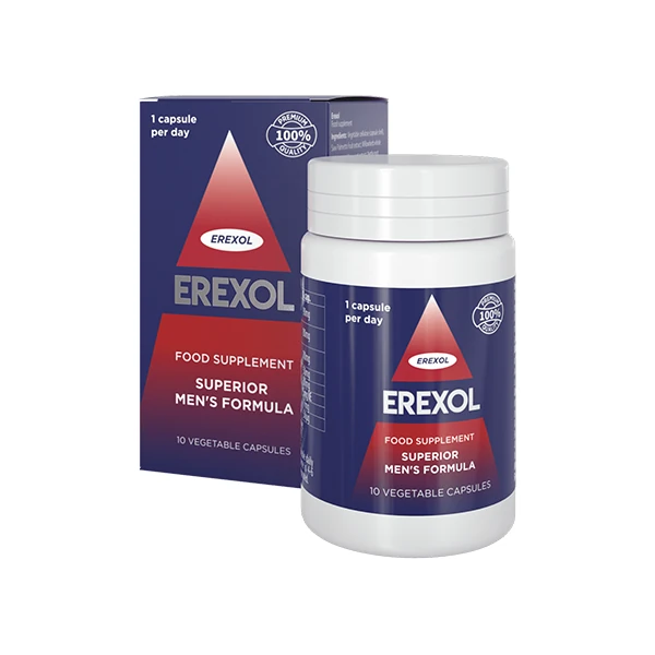 Erexol — Integratore alimentare, 10 capsule vegetali in flacone